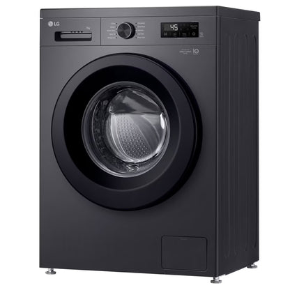 LG 7kg Front Loader Washing Machine - Black - F2Y1HYP6J