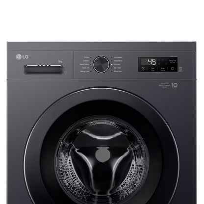 LG 9kg Front Loader Washing Machine - F2Y1VYP6J - Middle Black