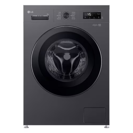 LG 9kg Front Loader Washing Machine - Middle Black - F4Y2VYPYJ