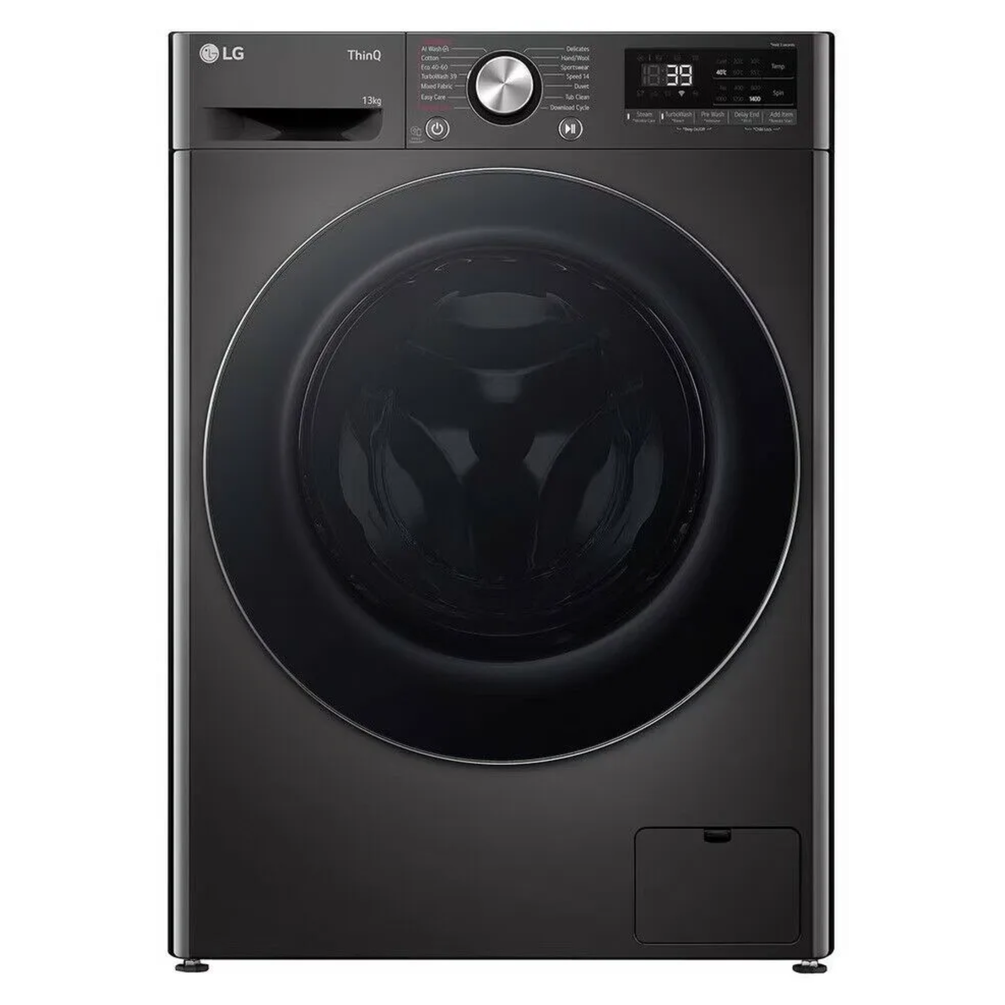 LG 13kg Front Loader Washing Machine - Platinum Black - F4Y9LWP2ZB