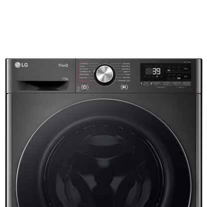 LG 13kg Front Loader Washing Machine - Platinum Black - F4Y9LWP2ZB