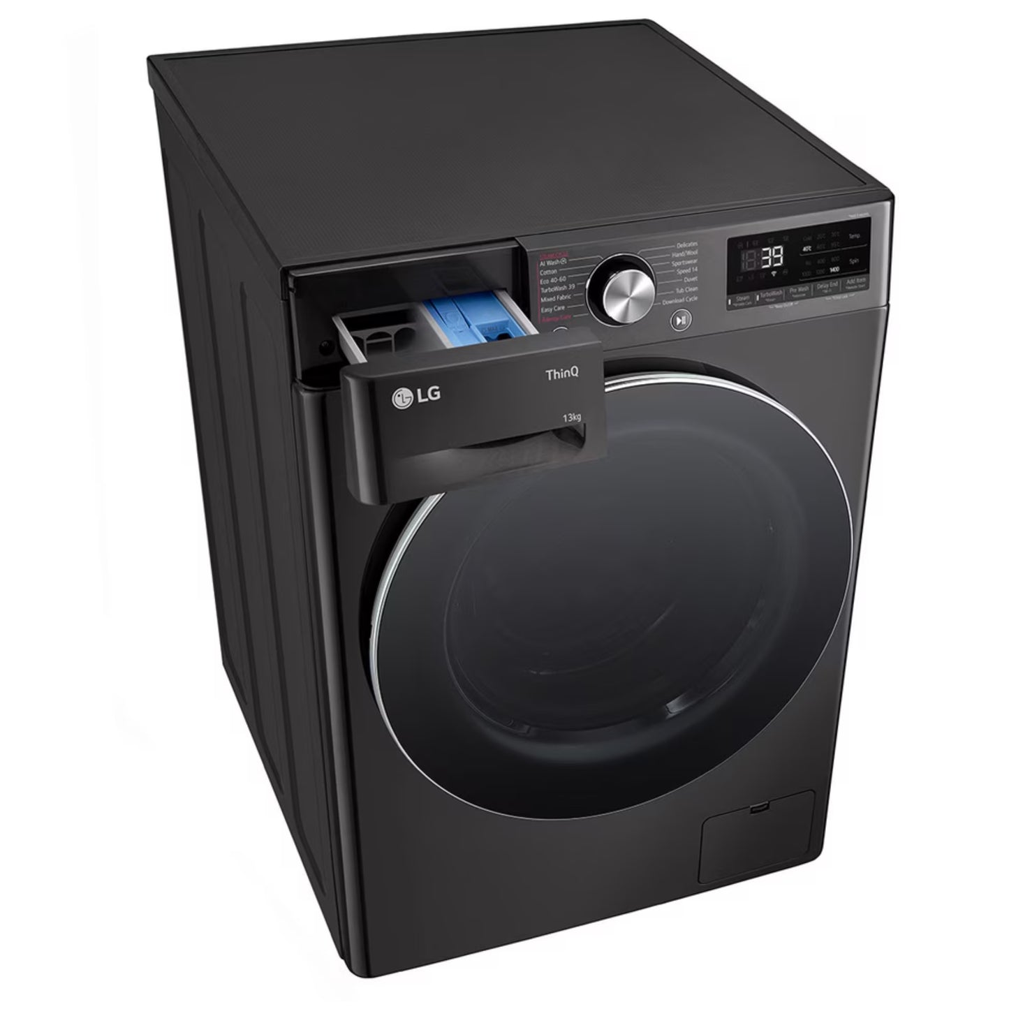 LG 13kg Front Loader Washing Machine - Platinum Black - F4Y9LWP2ZB