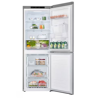 LG 301lt Combi Fridge/Freezer With Water Dispenser - Silver - GC-F369NLJM