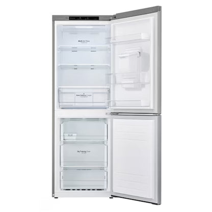 LG 301lt Combi Fridge/Freezer With Water Dispenser - Silver - GC-F369NLJM