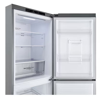LG 301lt Combi Fridge/Freezer With Water Dispenser - Silver - GC-F369NLJM
