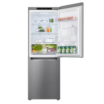 LG 301lt Combi Fridge/Freezer With Water Dispenser - Silver - GC-F369NLJM