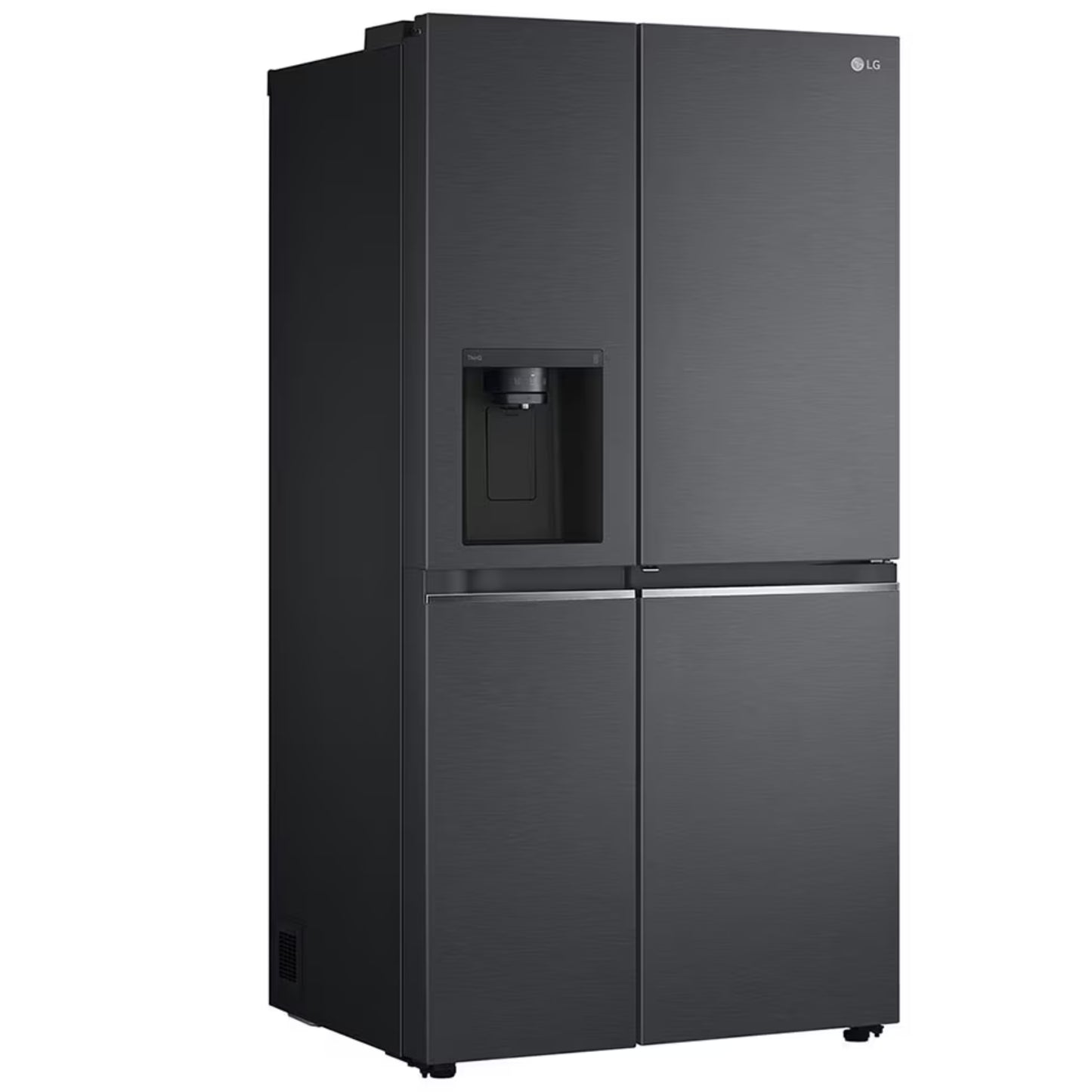 LG 617L Net Side by Side Fridge/Freezer With Water Dispenser Non Plumbed - Black - GC-J257SQ2W