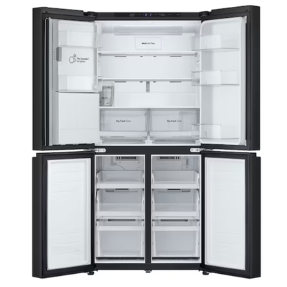 LG Side by Side with Water & Ice Dispenser - GCL22FFQPB - BLACK