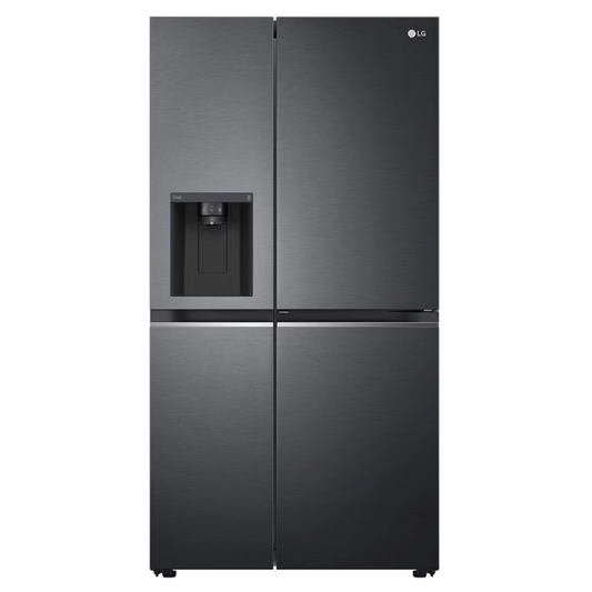 LG 611L Side by Side Fridge/Freezer - GC-L257SQSL - Matte Black