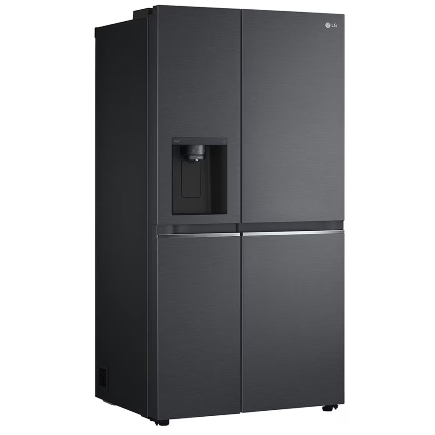 LG 611L Side by Side Fridge/Freezer - GC-L257SQSL - Matte Black