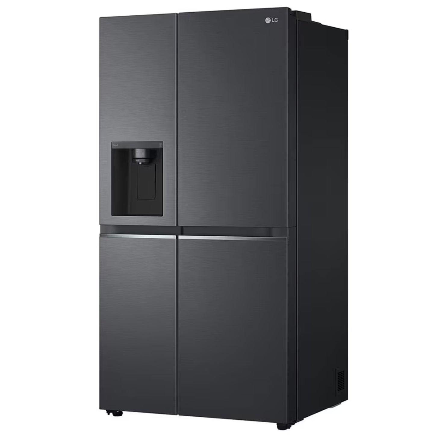 LG 611L Side by Side Fridge/Freezer - GC-L257SQSL - Matte Black
