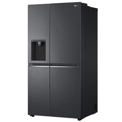 LG 611L Side by Side Fridge/Freezer - GC-L257SQSL - Matte Black