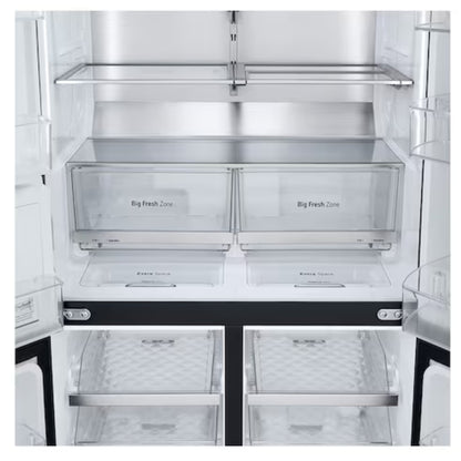 LG 679L Net Side by Side Fridge/Freezer - Black - GC-J24FFCBB