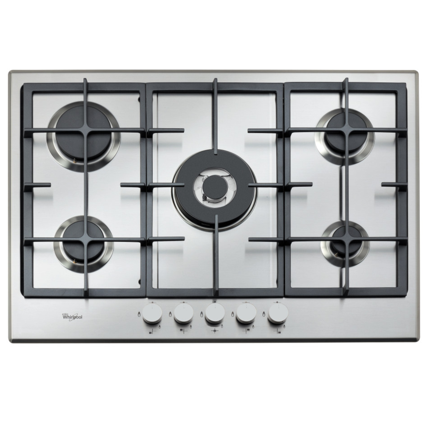 Whirlpool 77cm 5 Burner Gas Hob - Stainless Steel - GMA7522IX