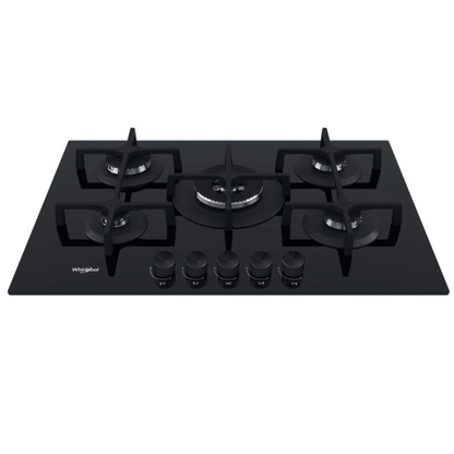Whirlpool 75cm 5 Burner  Gas on Glass Hob - GOA7523NB1