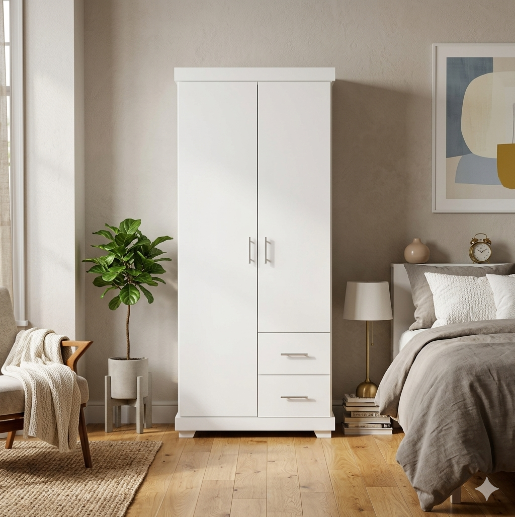 Duke 2 Door 2 Draw Wardrobe