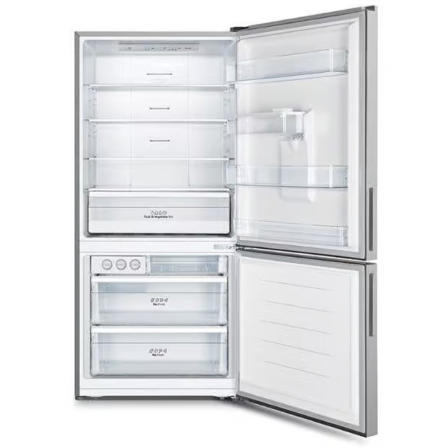 Hisense 463L Combi Fridge/Freezer With Water Dispenser - Metallic - H610BS-WD