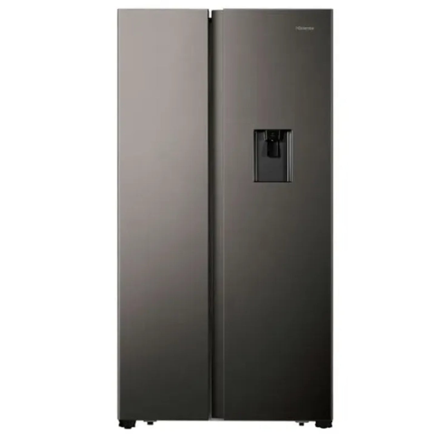 Hisense 508L Side by Side Fridge/Freezer With Water Dispenser - Metallic - H670SIT-WD