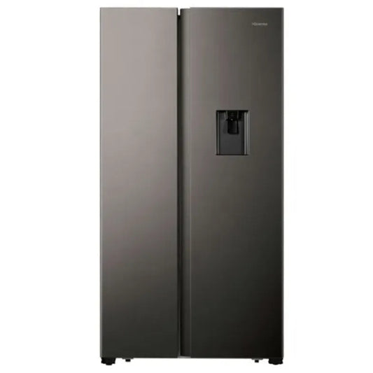Hisense 508L Side by Side Fridge/Freezer With Water Dispenser - Metallic - H670SIT-WD