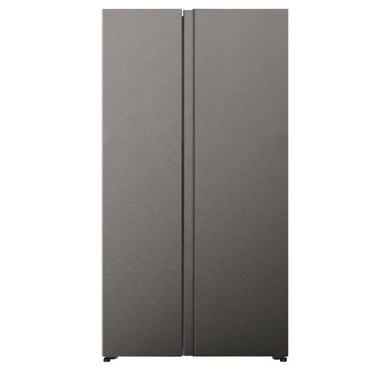 Hisense 543LT Side by Side Fridge And Freezer - Silver - H680SIT
