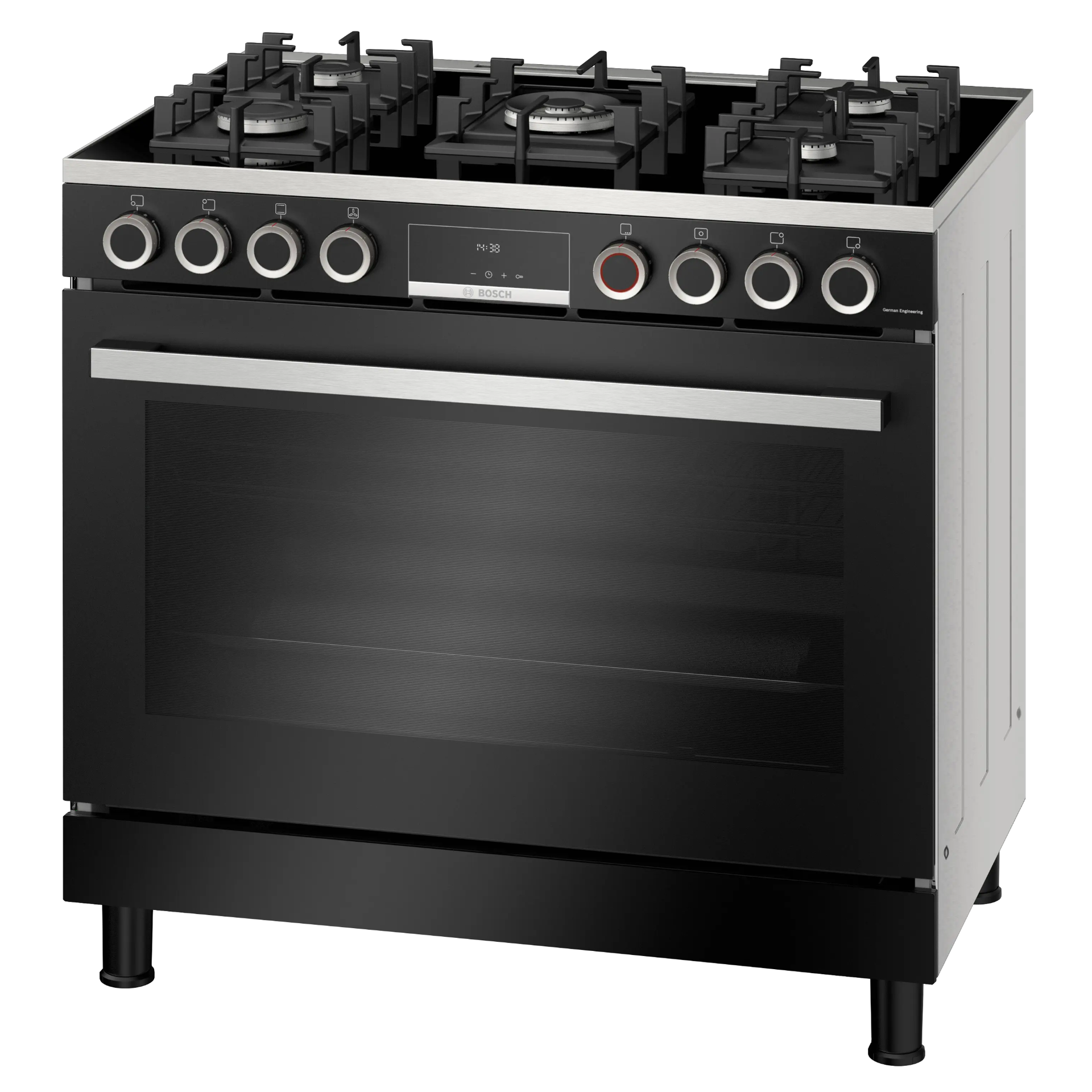 Bosch Serie 8 90cm 5 Burner Full Gas Cooker - HJYGGXV60Z – Ismails