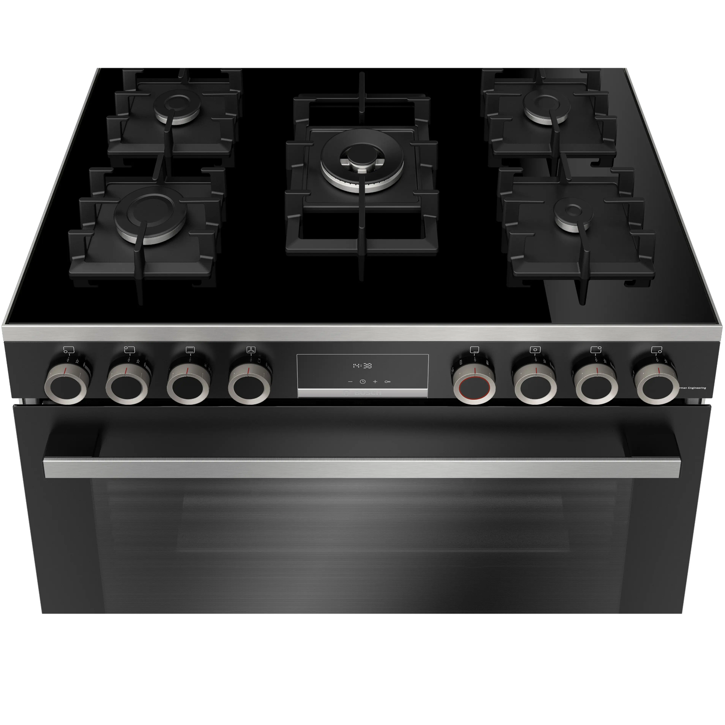 Bosch Serie 8 90cm 5 Burner Full Gas Cooker - HJYGGXV60Z
