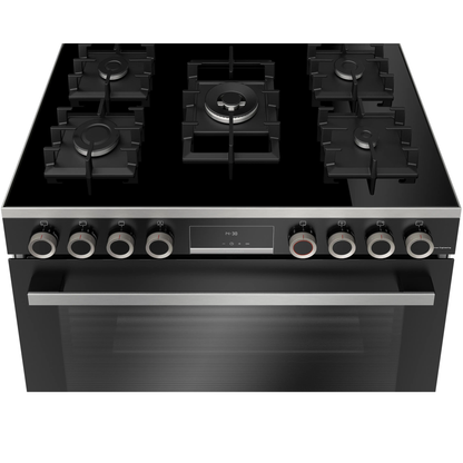 Bosch Serie 8 90cm 5 Burner Full Gas Cooker - HJYGGXV60Z