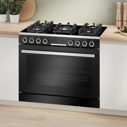 Bosch Serie 8 90cm 5 Burner Full Gas Cooker - HJYGGXV60Z