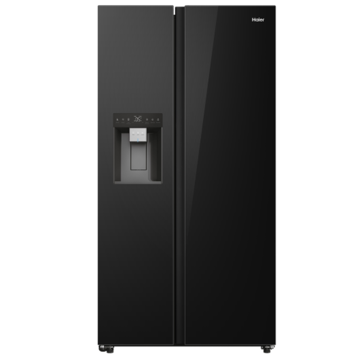 Haier Side by Side Fridge/Freezer - Black Glass - HRF768VNWIGBL