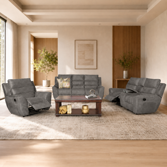 Hamilton 3.2.1 3 Motion Lounge Suite With Console - Fabric