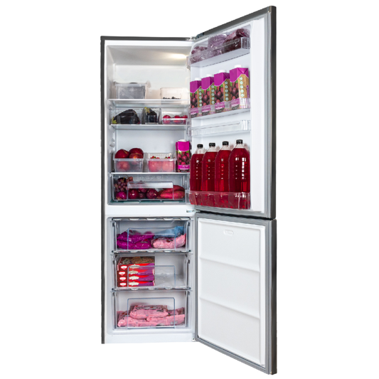 KIC 344L Combi Fridge/Freezer - Metallic - KBF639ME