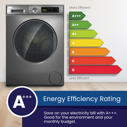 KIC 6kg Front Loader Washing Machine - Grey - KFL610GR