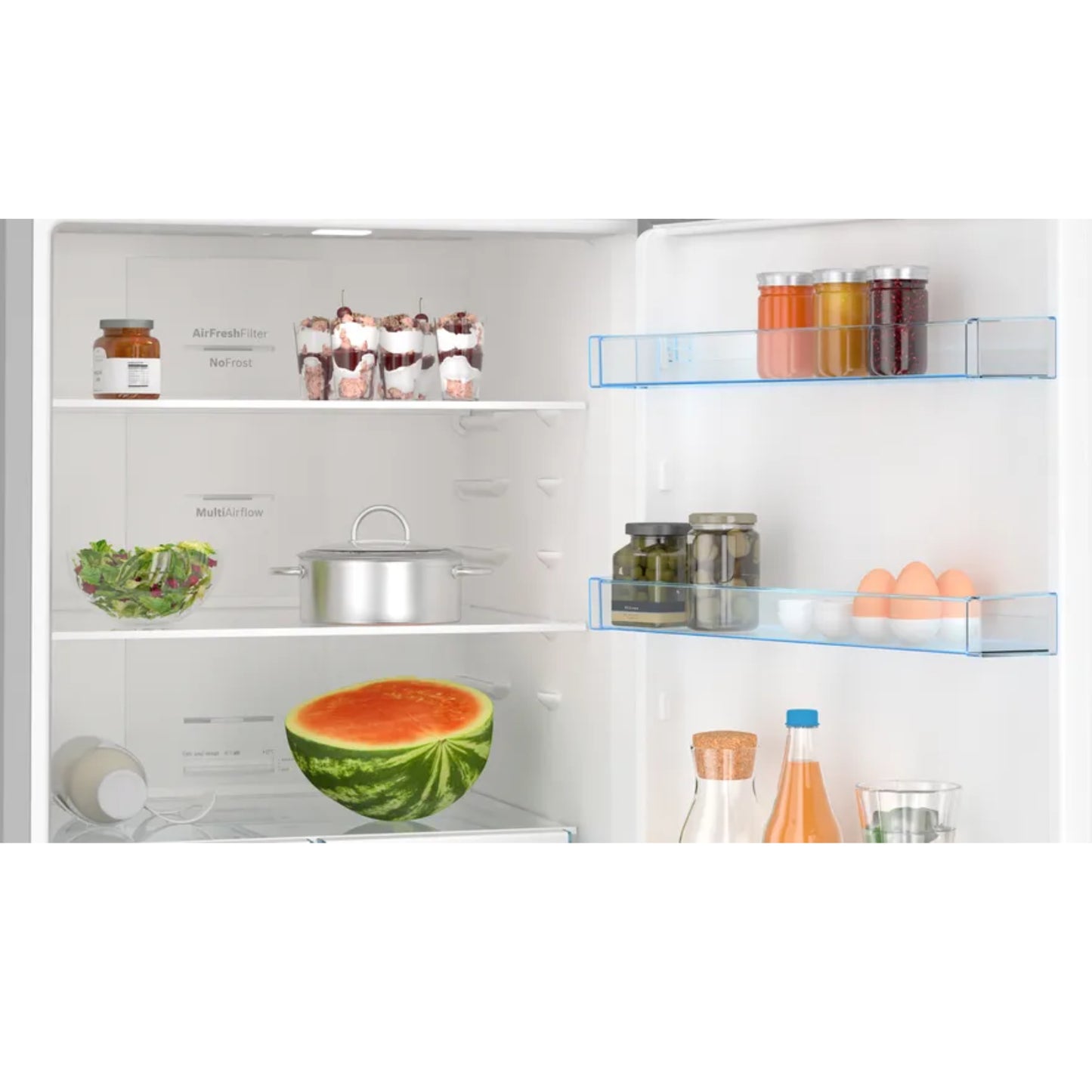 Bosch Serie 4 480L Combi Fridge/Freezer - Stainless Steel - KGN55VI20Z