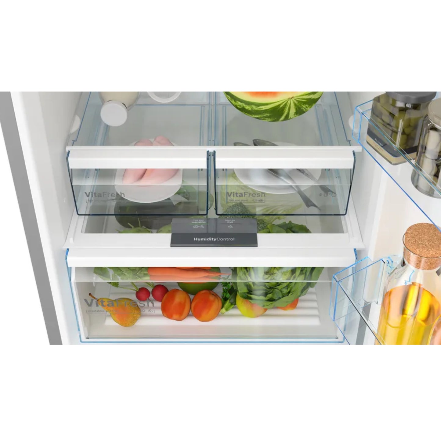 Bosch Serie 4 480L Combi Fridge/Freezer - Stainless Steel - KGN55VI20Z