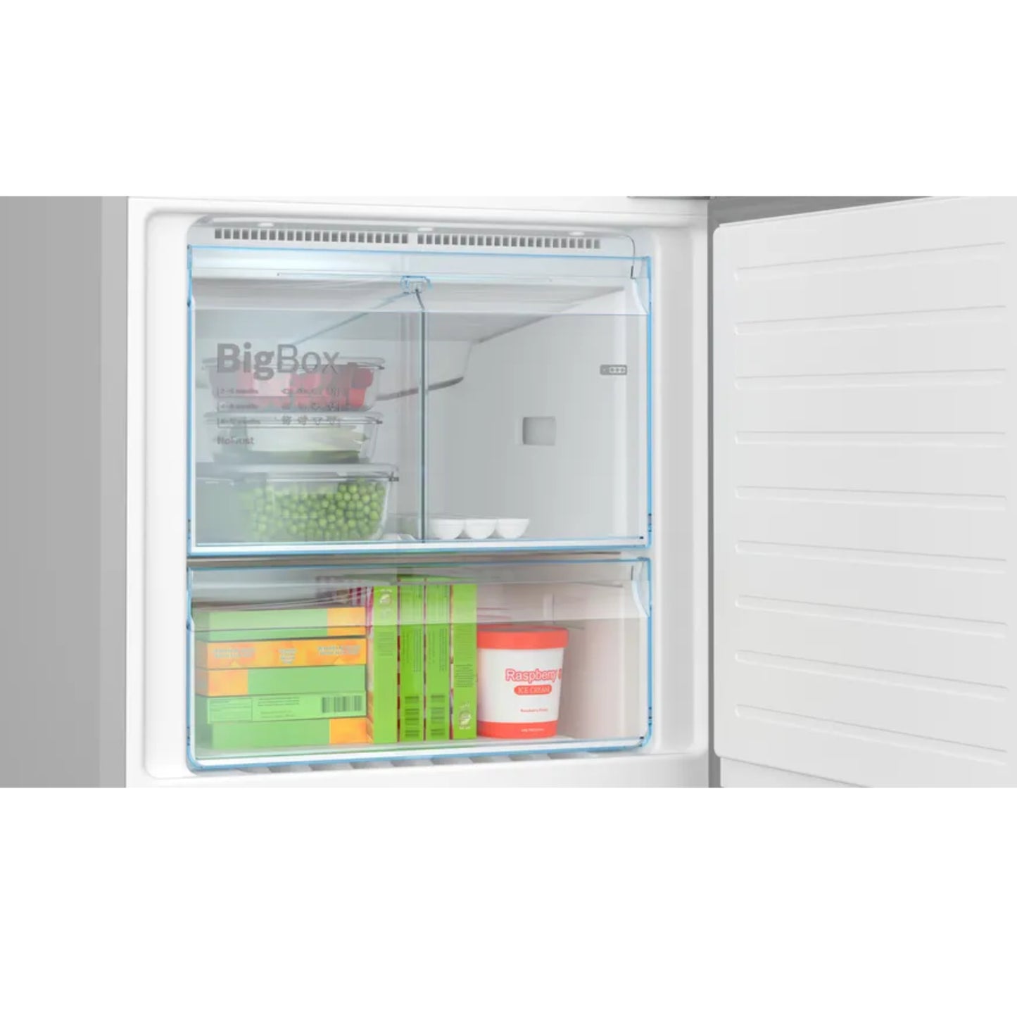 Bosch Serie 4 480L Combi Fridge/Freezer - Stainless Steel - KGN55VI20Z