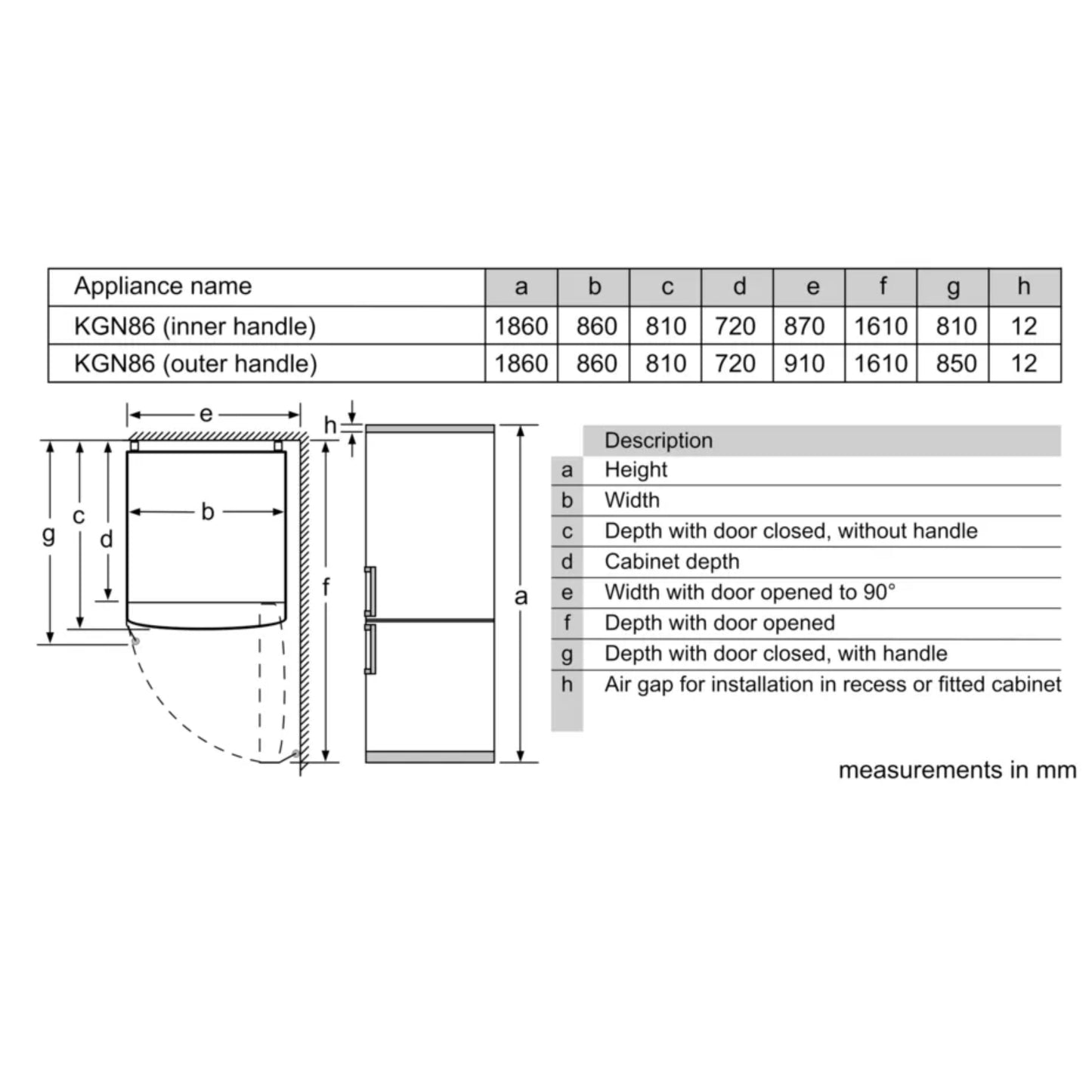 Bosch Serie 4 619l Combi Fridge/Freezer - KGN86CI30Z - Inox Silver