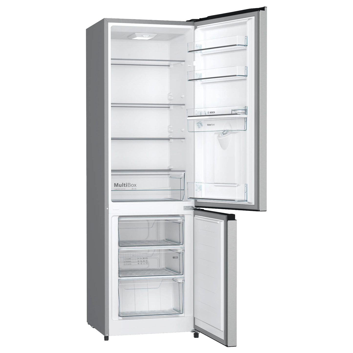 Bosch Serie 2 263l Combi Fridge/Freezer - KGW33NL1AZ - Inox