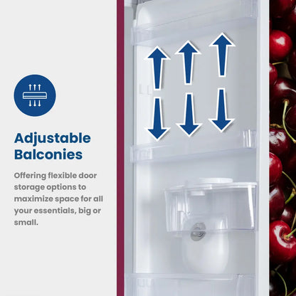 KIC 276L Combi Fridge/Freezer - Metallic - KBF631ME
