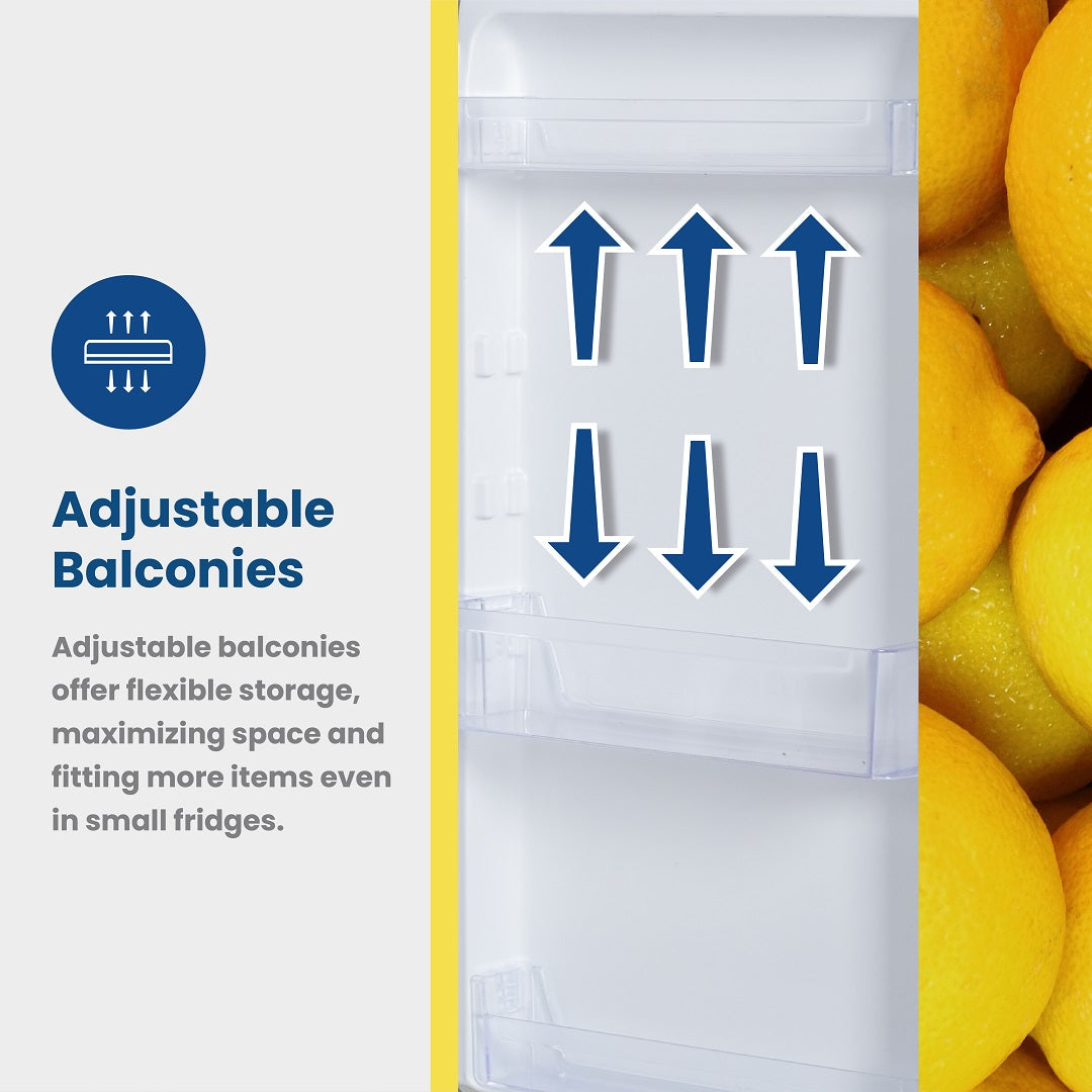 KIC 170L Combi Fridge/Freezer - White - KTF518WH