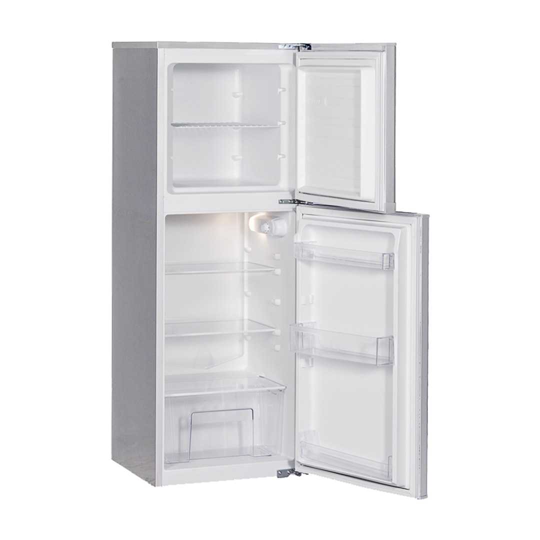 KIC 170L Combi Fridge/Freezer - Metallic - KTF518ME