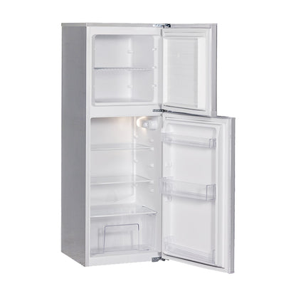 KIC 170L Combi Fridge/Freezer - Metallic - KTF518ME