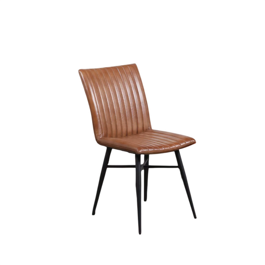 Nomad Stitched Dining Chair - Leather - KV116