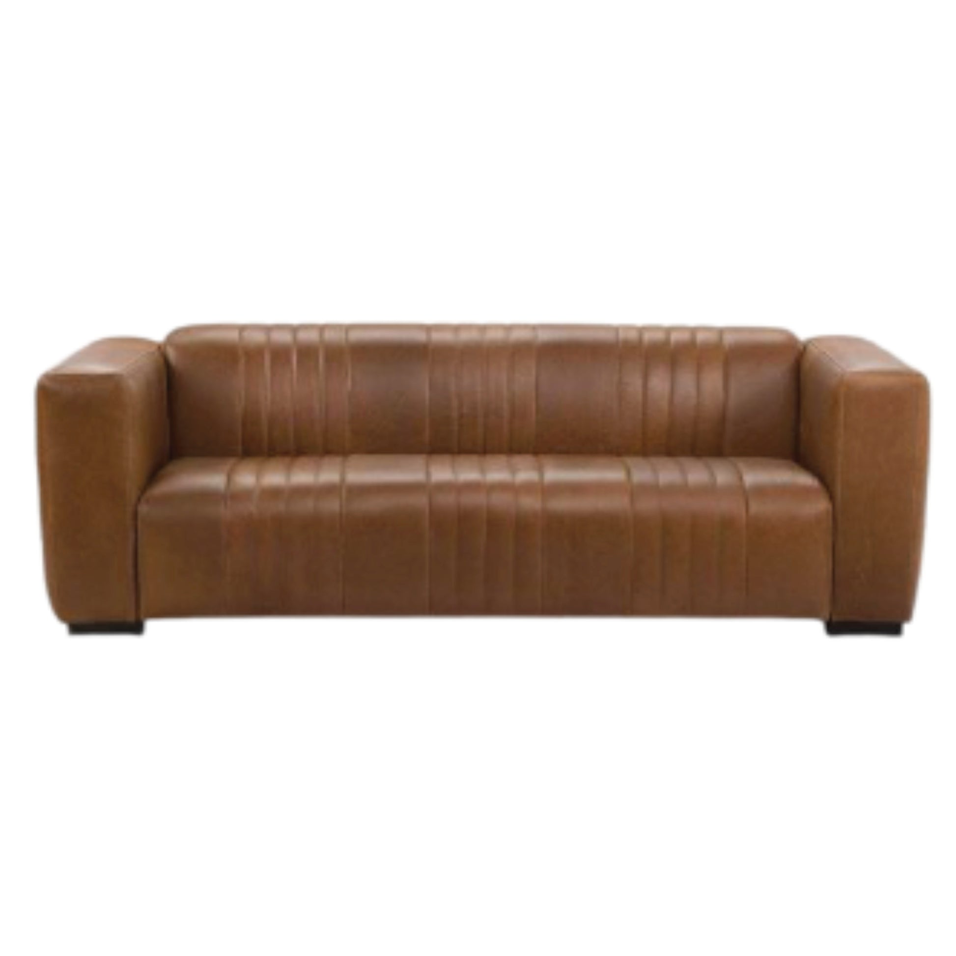 Kennedy 2 Div Couch - Genuine Leather - Ismails Furnishers