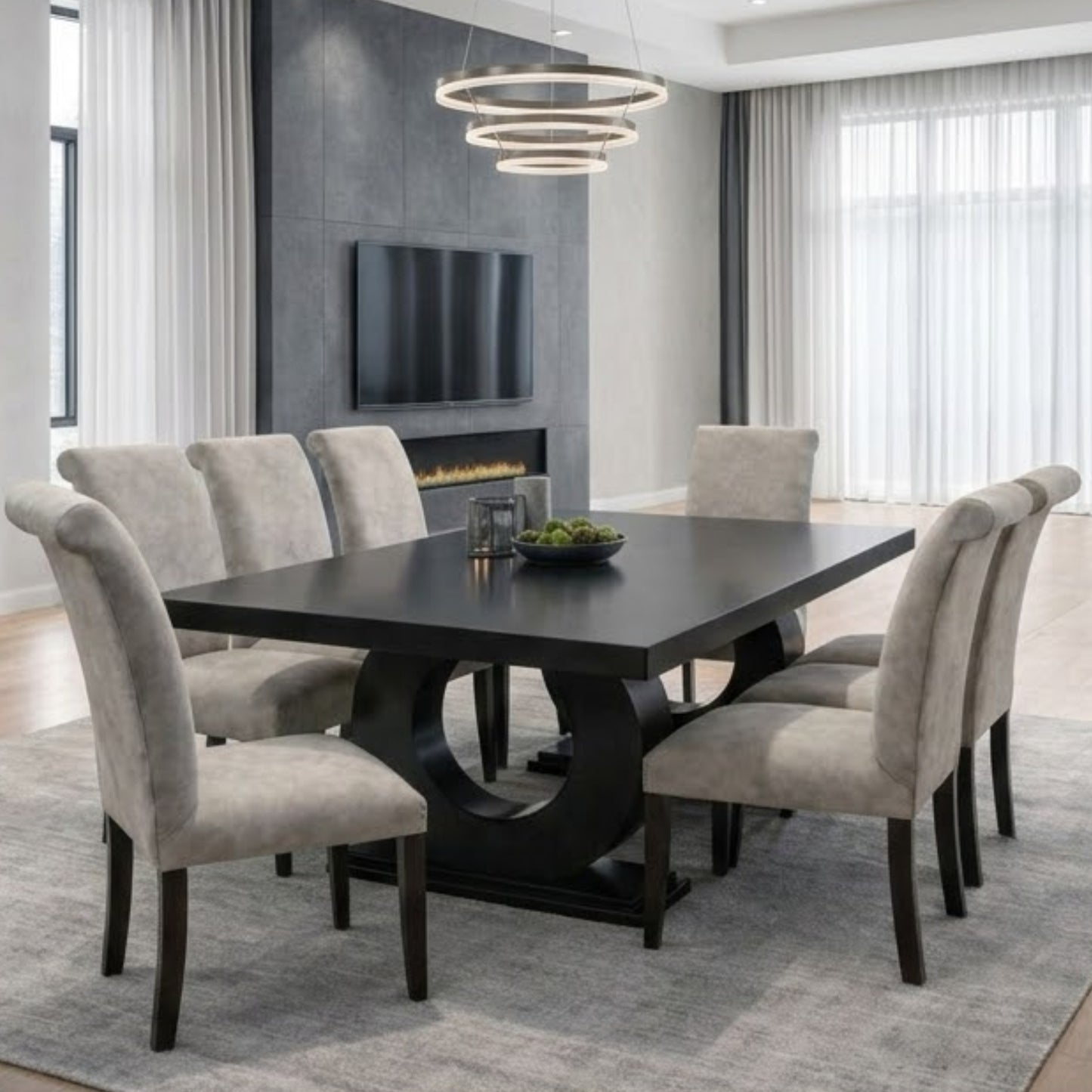 Knight 9pcs Dining Room Suite