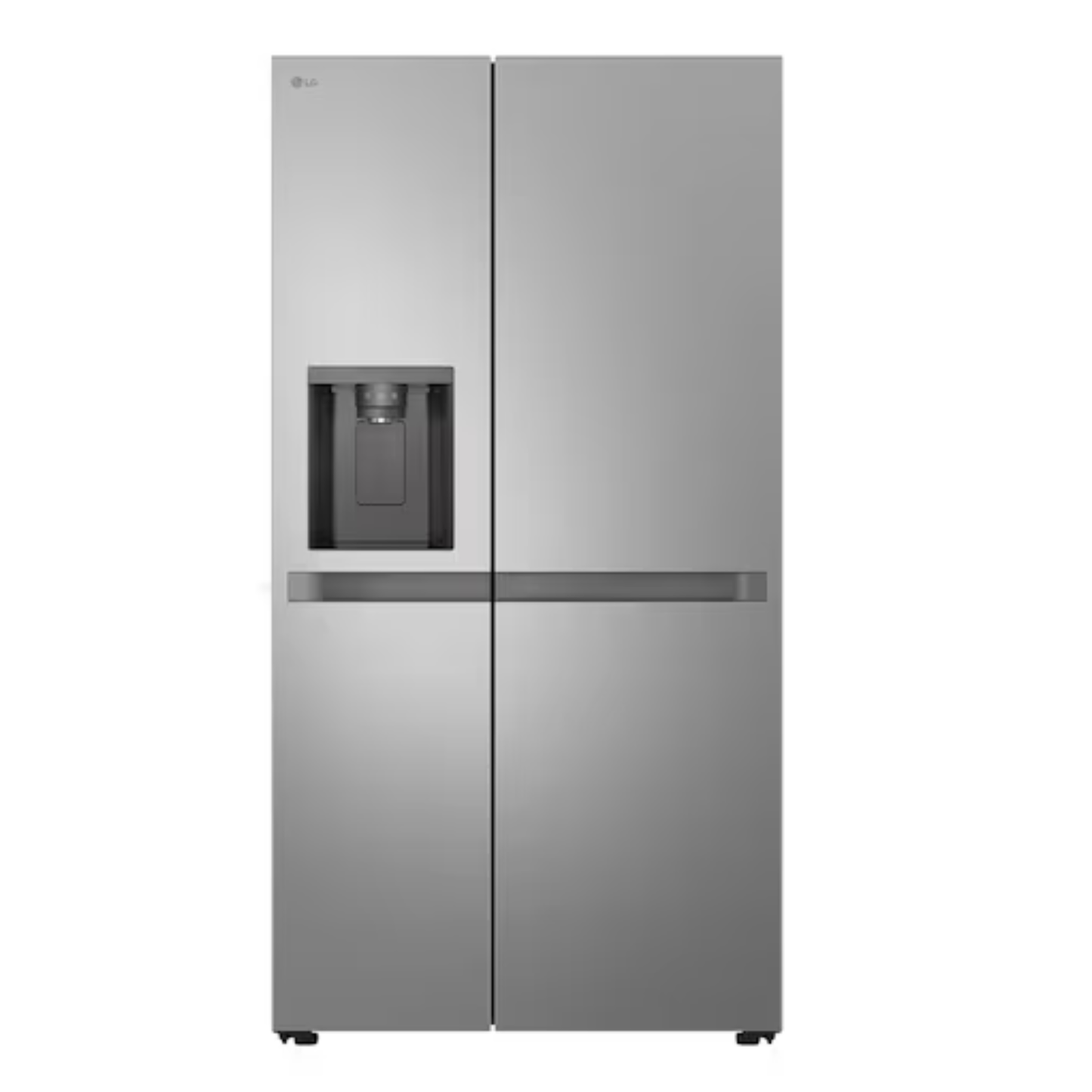 LG 625L Net Side by Side Fridge/Freezer With Water and Ice Dispenser Non Plumbed - Platinum Silver - GC-L257KLKW