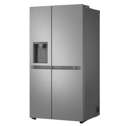 LG 625L Net Side by Side Fridge/Freezer With Water and Ice Dispenser Non Plumbed - Platinum Silver - GC-L257KLKW
