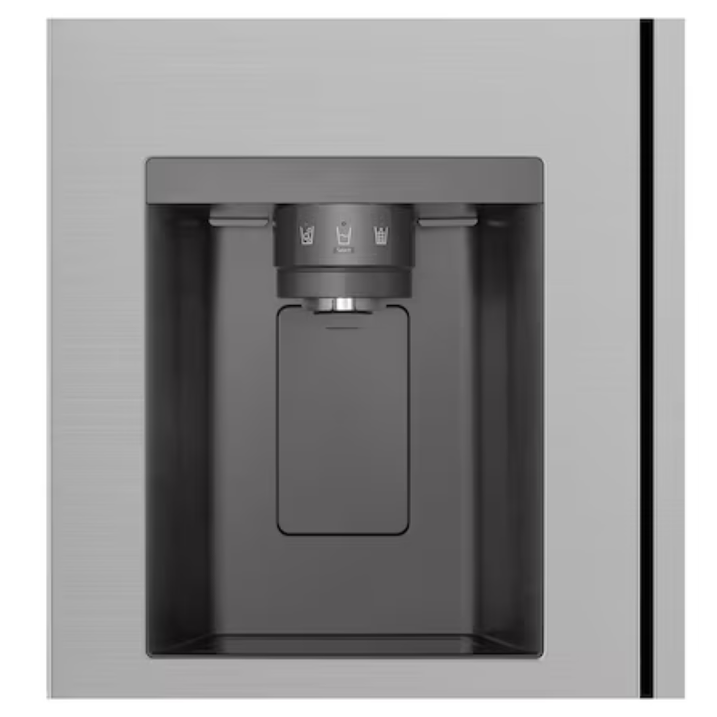 LG 625L Net Side by Side Fridge/Freezer With Water and Ice Dispenser Non Plumbed - Platinum Silver - GC-L257KLKW