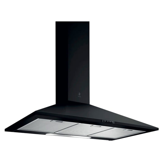 Elica 90cm Pyramid Style Cooker Hood - Black - 10/MISSY90BLK