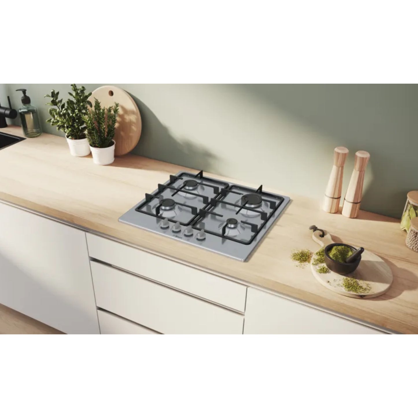 Bosch Serie 4 60cm 4 Burner Gas Hob  - PGP6B5K60Z