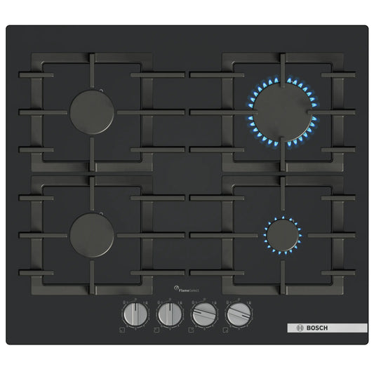 Bosch 60cm 4 Burner Gas On Glass Hob - PPP6A6I40Z